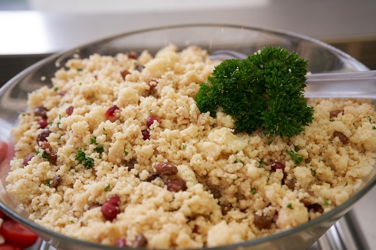 Couscous Recipe - Couscous Salad with Pomegranate, Parsley and Walnuts